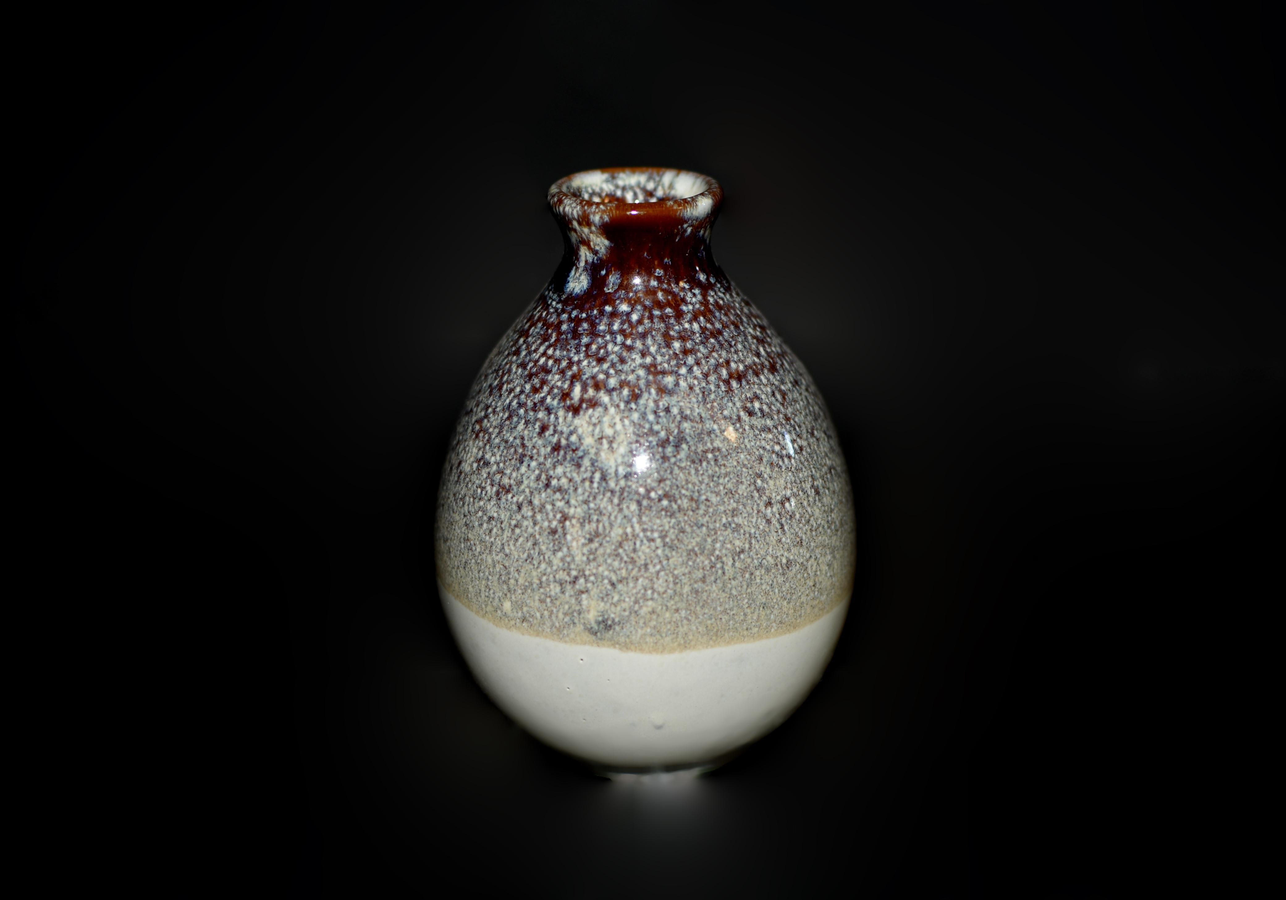 Cinque bottiglie di vino in ceramica giapponese Jian Vases Red Gradient in vendita 10