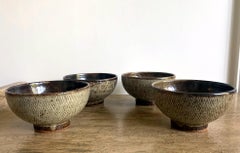 Five Japanese Mingei Ceramic Bowls Tatsuzo Shimaoka