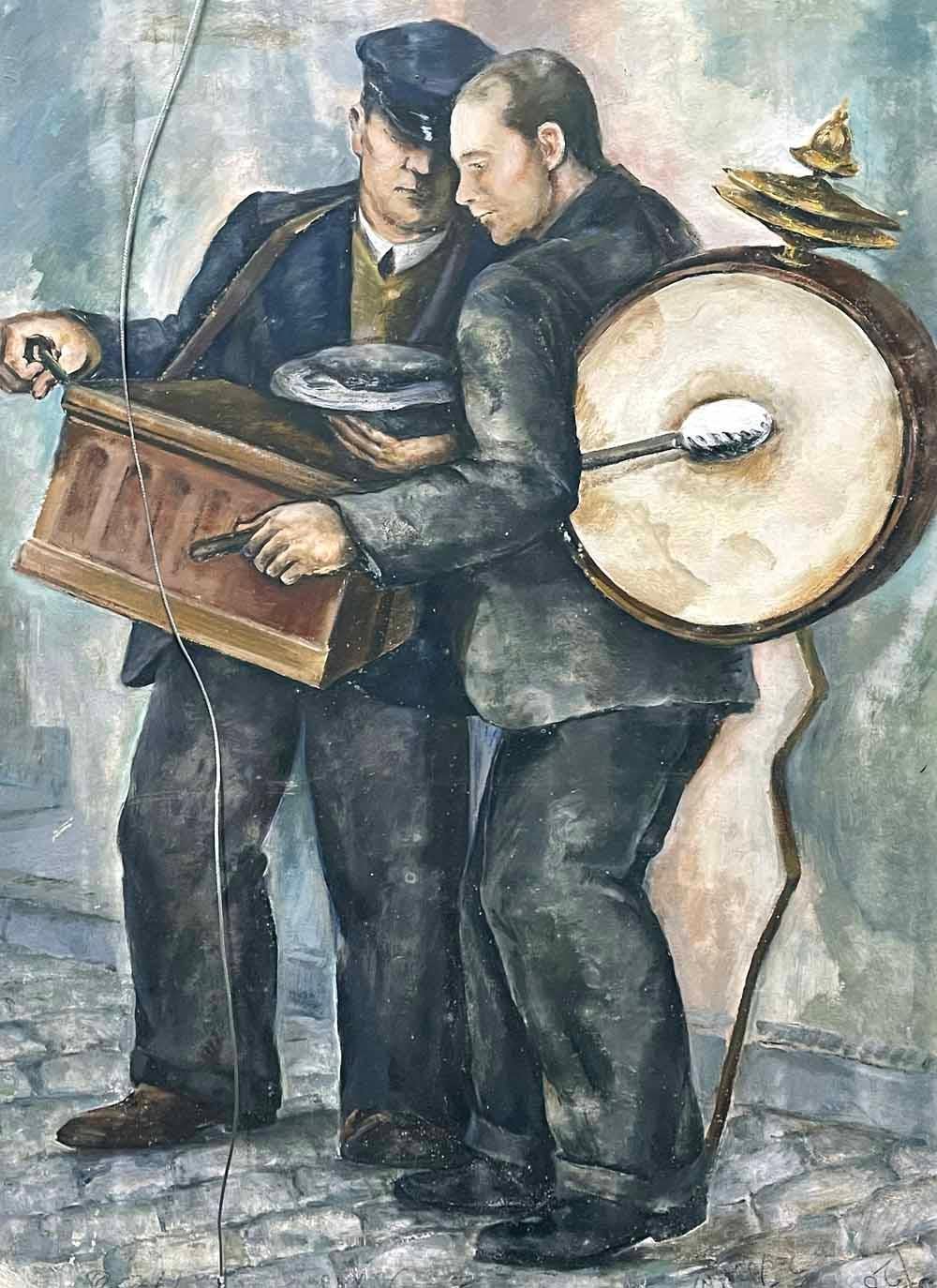 « Five Josephs », importante peinture Art Déco avec nus masculins, Provincetown, années 1930 en vente 1