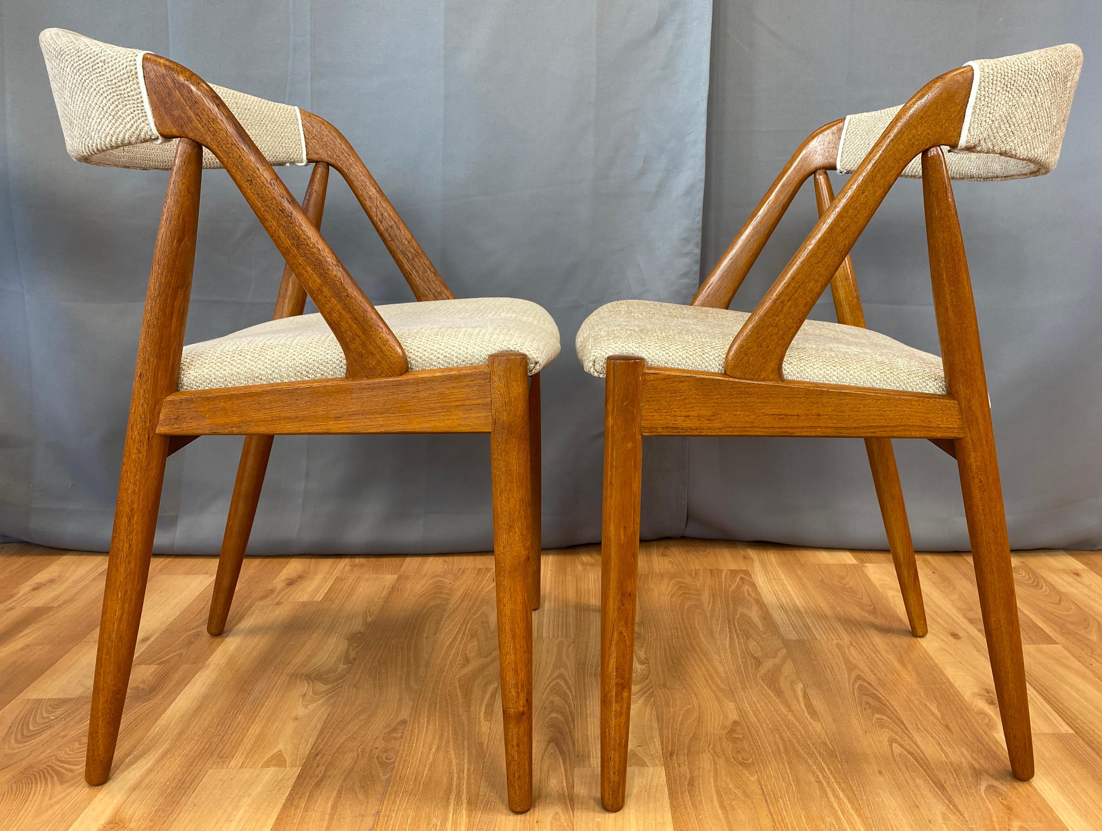 Five Kai Kristiansen Designed Teak Model 31 Dining Chairs 10
