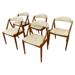 Five Kai Kristiansen Designed Teak Model 31 Dining Chairs