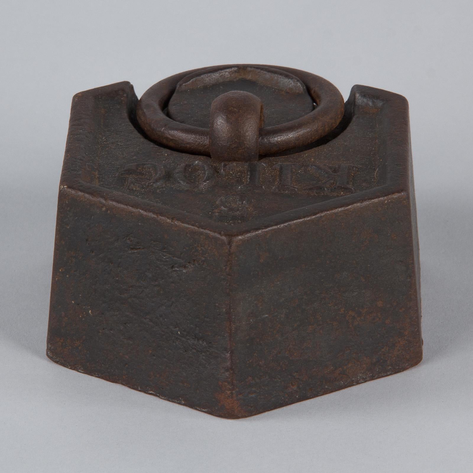 Five Kilogram Iron Scale Weight, France, Early 1900s 1