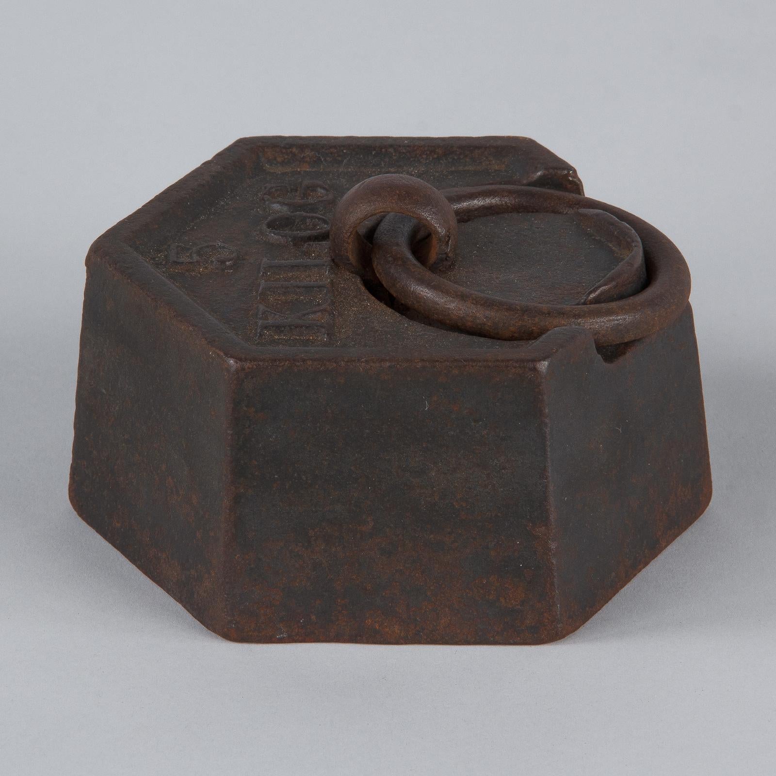 Five Kilogram Iron Scale Weight, France, Early 1900s 2