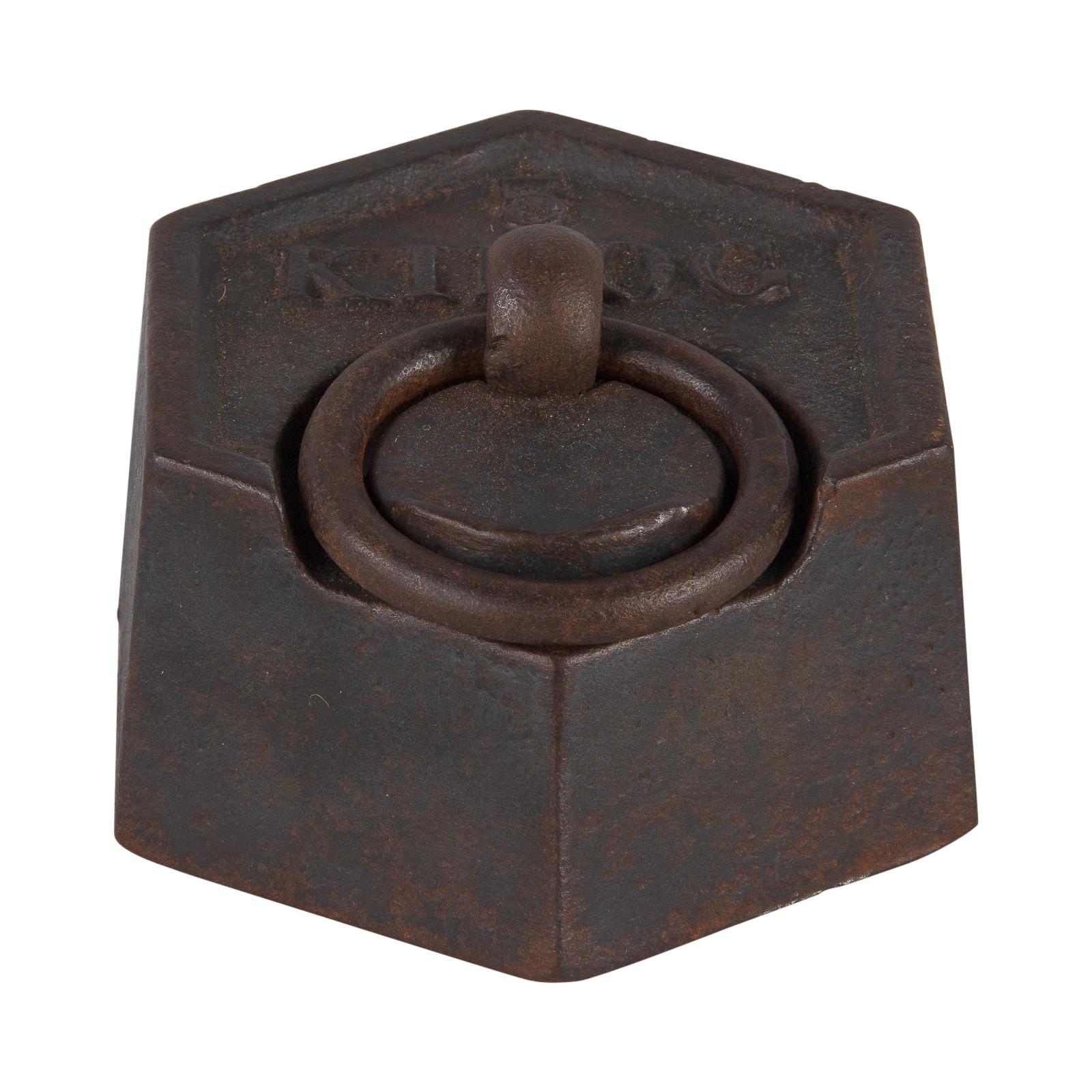 Five Kilogram Iron Scale Weight, France, Early 1900s