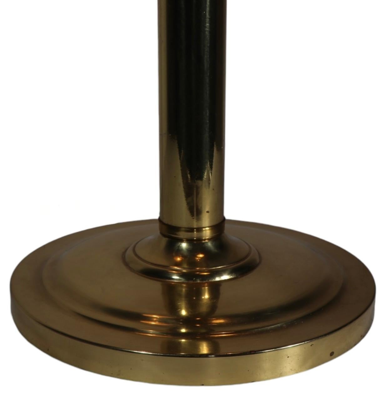 American Five Light Brass Orb Table Lamp Circa `1970's att. to Robert Sonneman