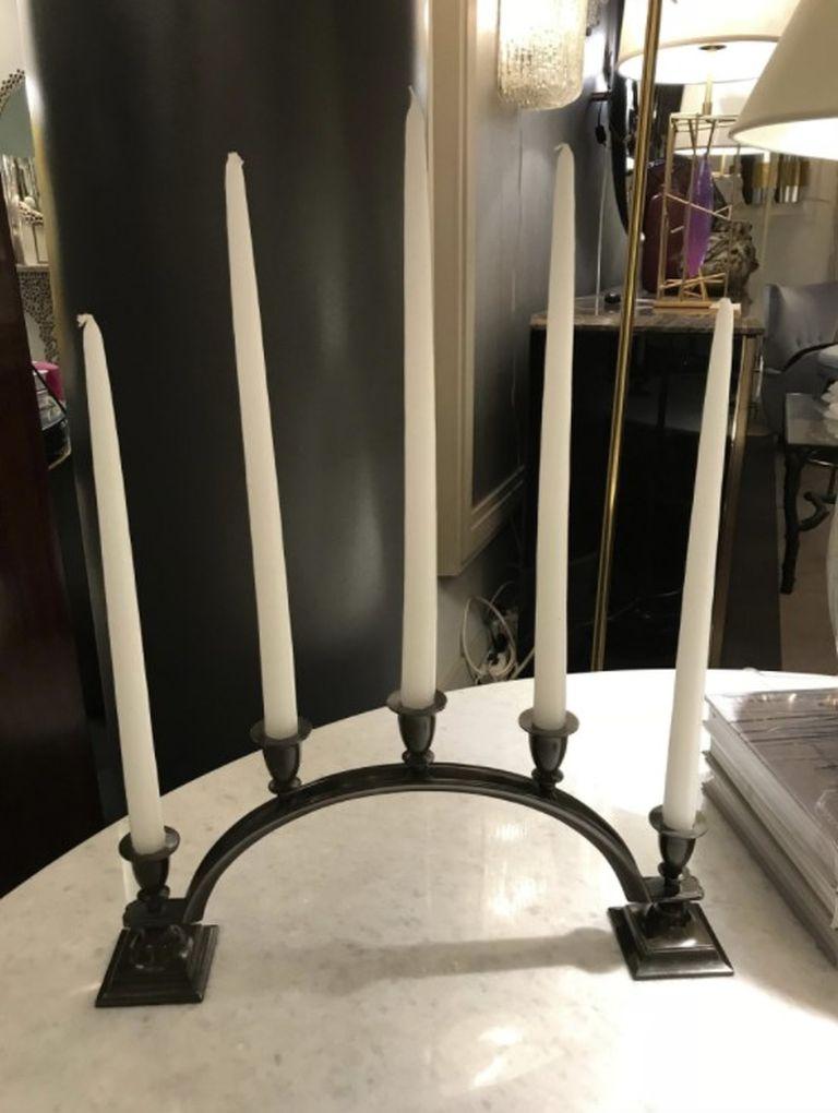 Danish Five-Light Candelabrum For Sale