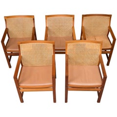 Five Mahogany Armchairs, ‘King Series’ by Rud Thygesen and Johnny Sørensen