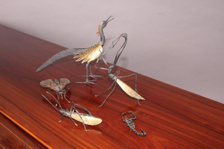 Five Metal Animals For Sale at 1stDibs