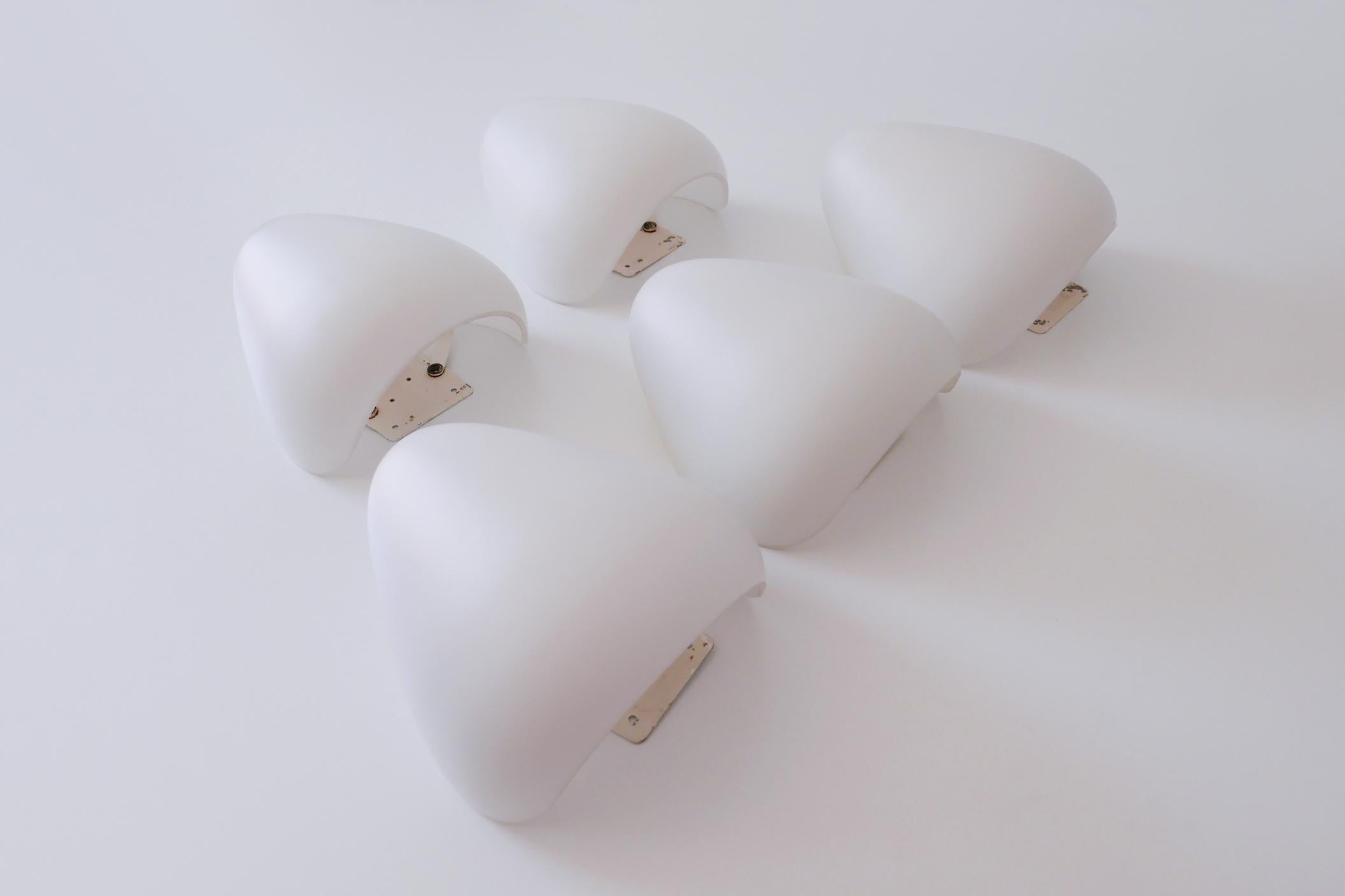 Midcentury Modern Wall Lamps Corno by Wilhelm Wagenfeld for Peill & Putzler 1952 For Sale 5