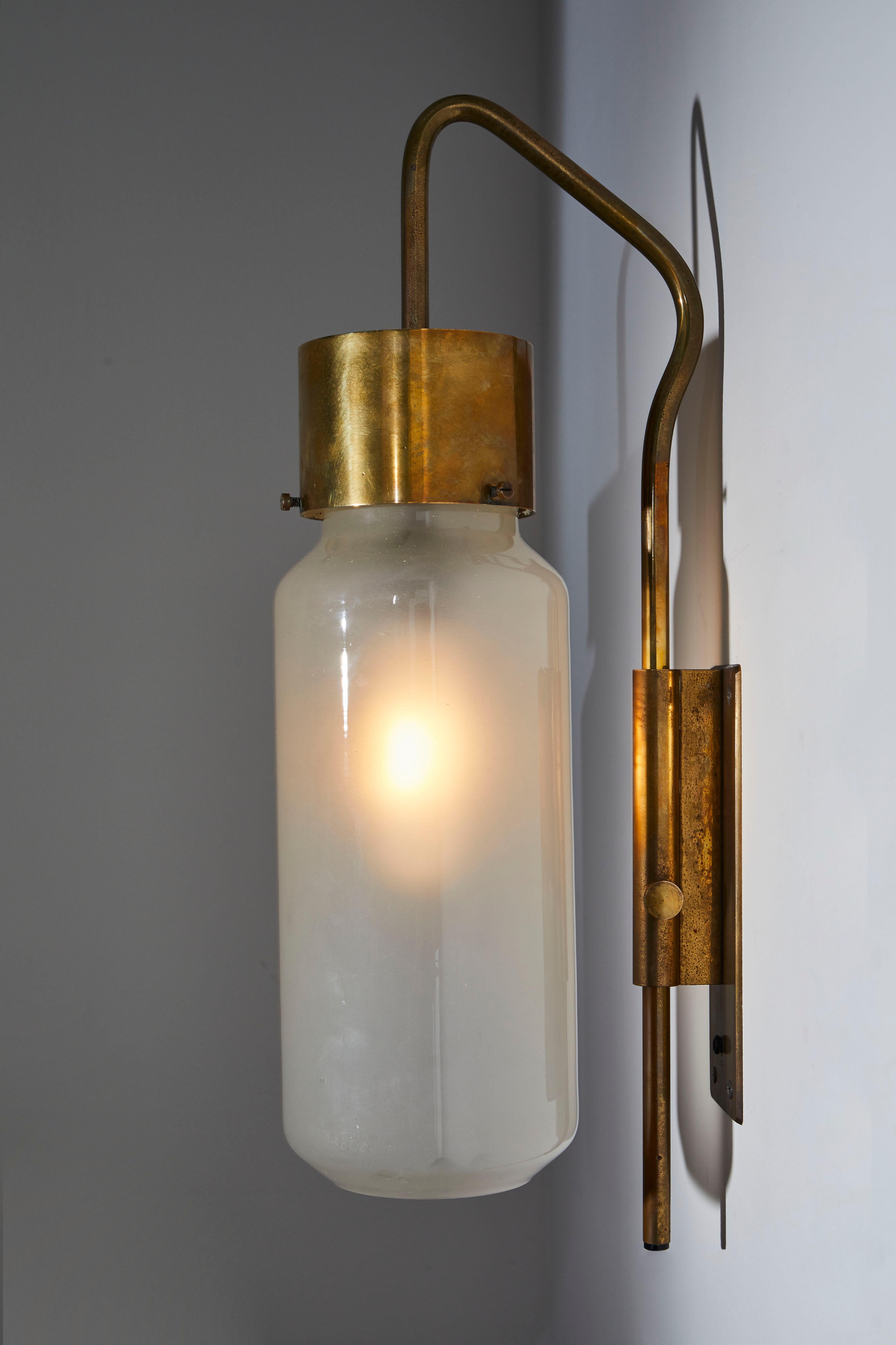 Mid-Century Modern Single Model Lp10 Bidone Wall Light by Luigi Caccia Dominioni for Azucena For Sale
