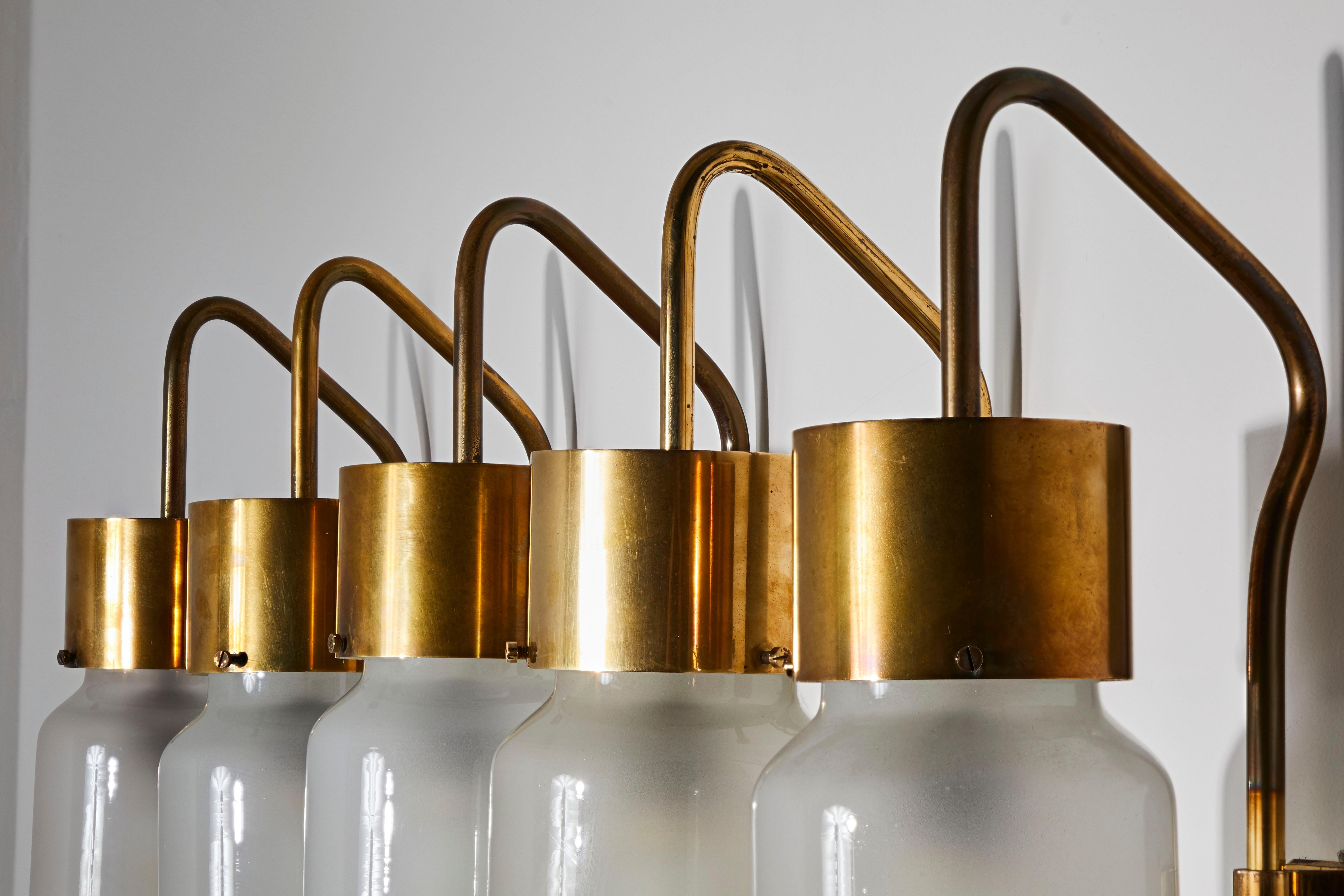 Brass Single Model Lp10 Bidone Wall Light by Luigi Caccia Dominioni for Azucena For Sale