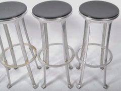 Five Modern Designer-Made Metal Bar Stools