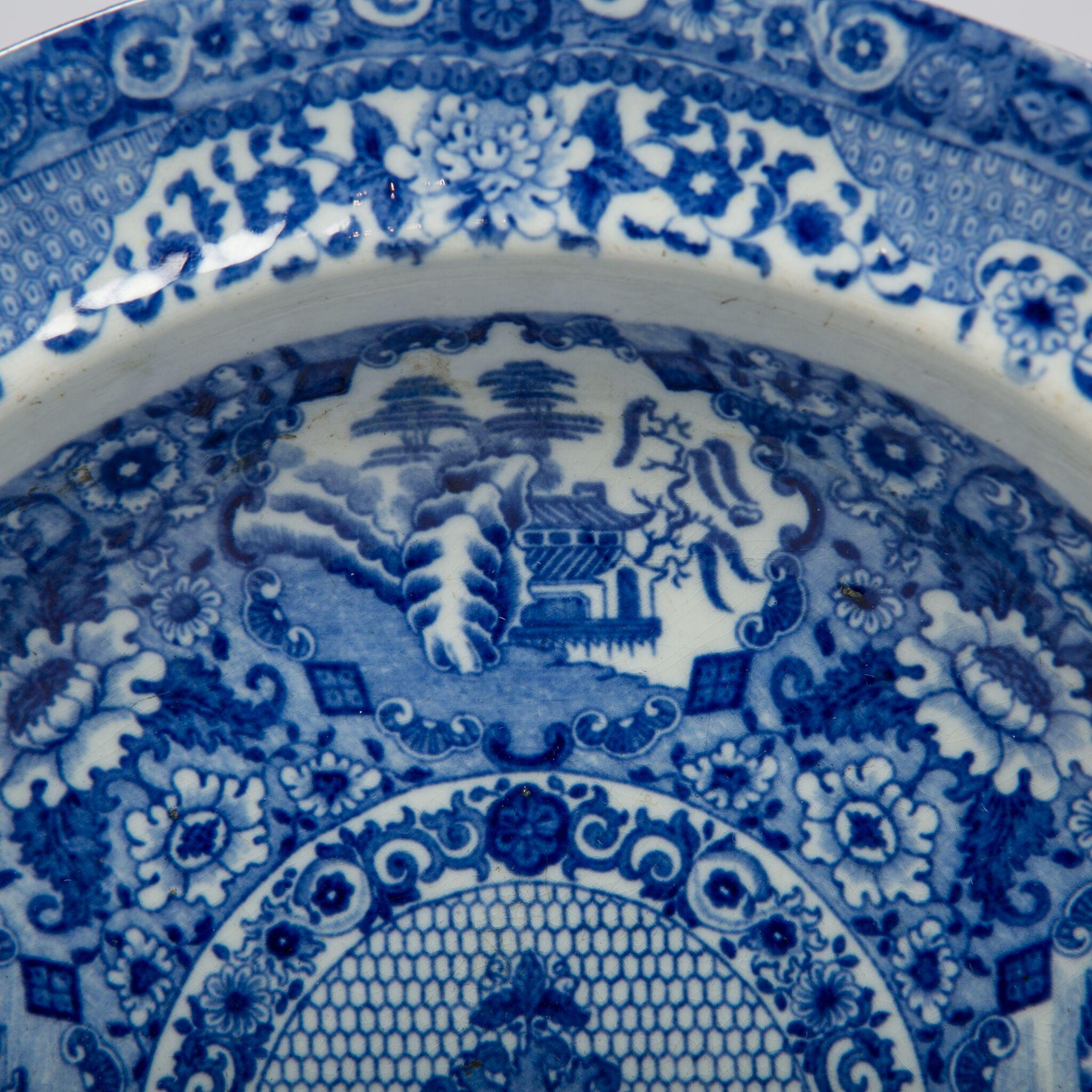 blue and white dishes from england