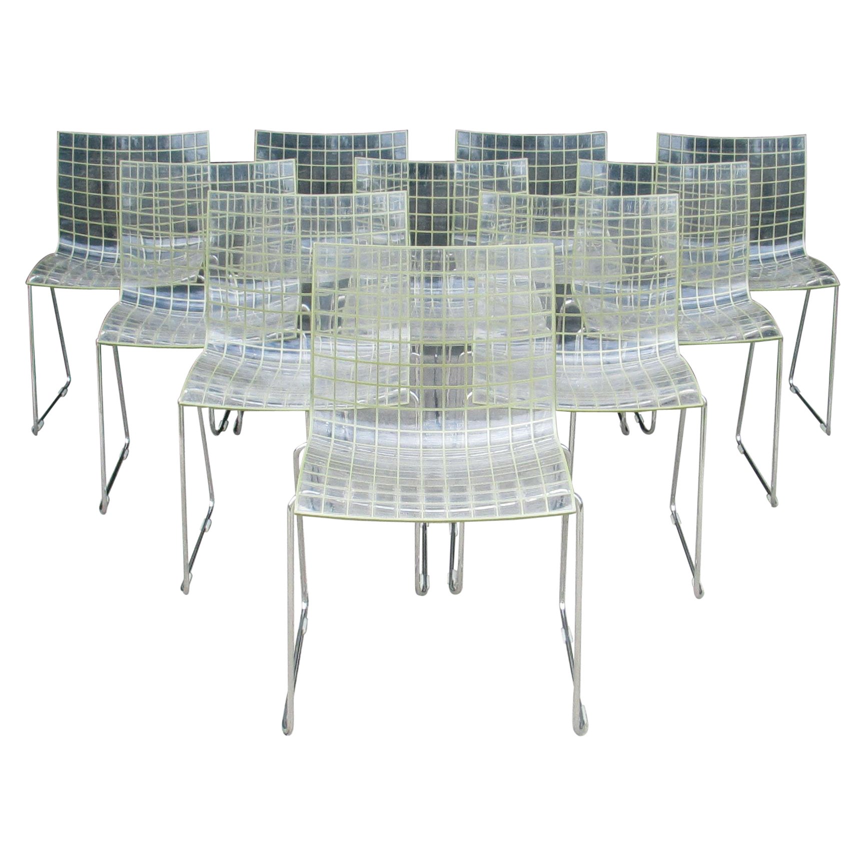 Fünf Paare verfügbar Marco Maran Max Design zehn Esszimmerstühle im Angebot