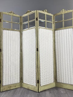 Five-panel Screen In The Louis XVI Style, 19th Century