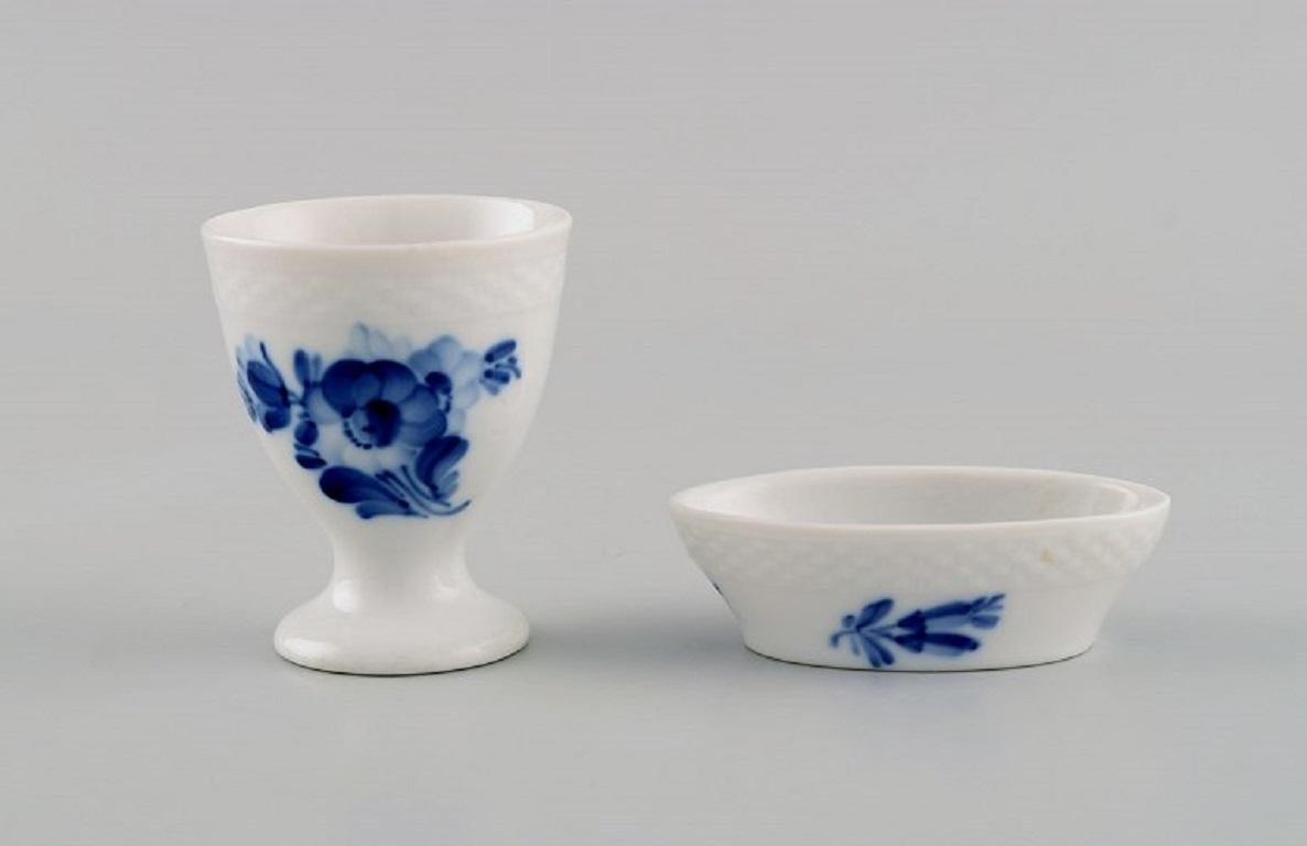 Mid-20th Century Five Parts Royal Copenhagen Blue Flower Braided Porcelain For Sale