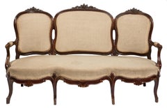 Fünfteiliges Isabelina-Sofa und Stuhl-Set aus dem 19. Jahrhundert