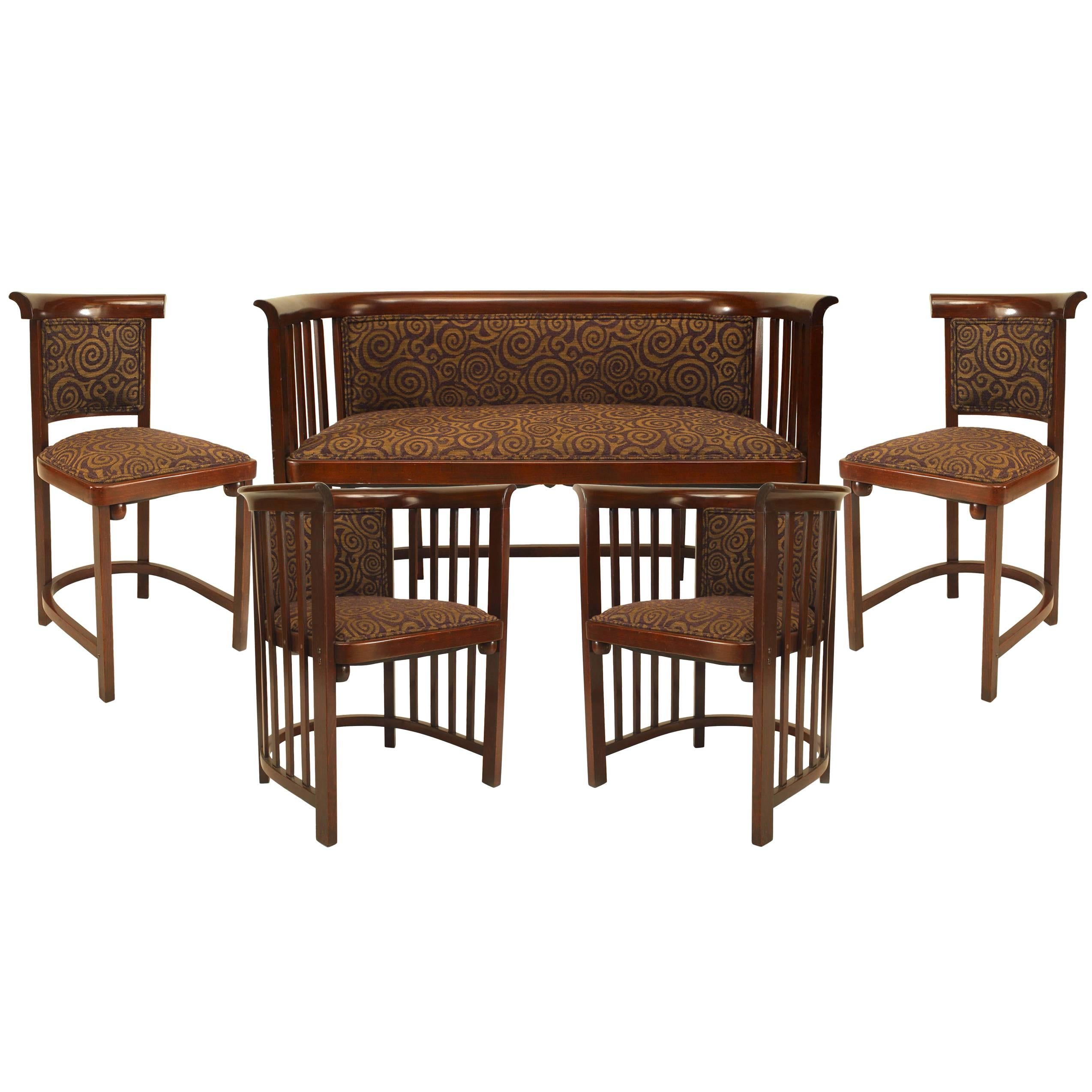 Bentwood Secessionist 5-Piece Living Room Set For Sale