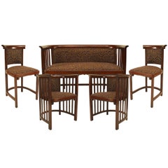 Antique Bentwood Secessionist 5-Piece Living Room Set