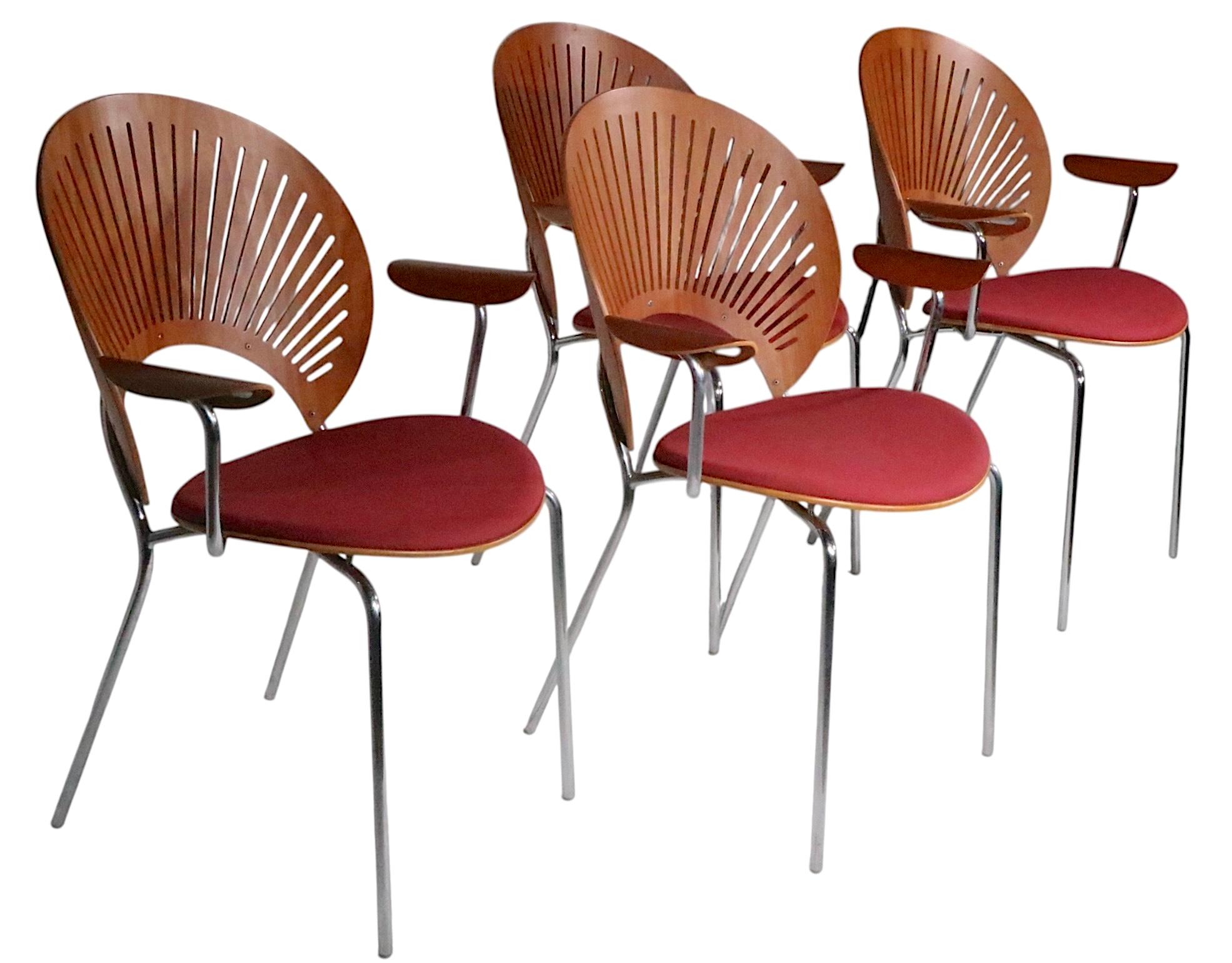 Five Piece Dinette Set with Four Trinidad Chairs and Table by Nanna Ditzel  1993 For Sale 3