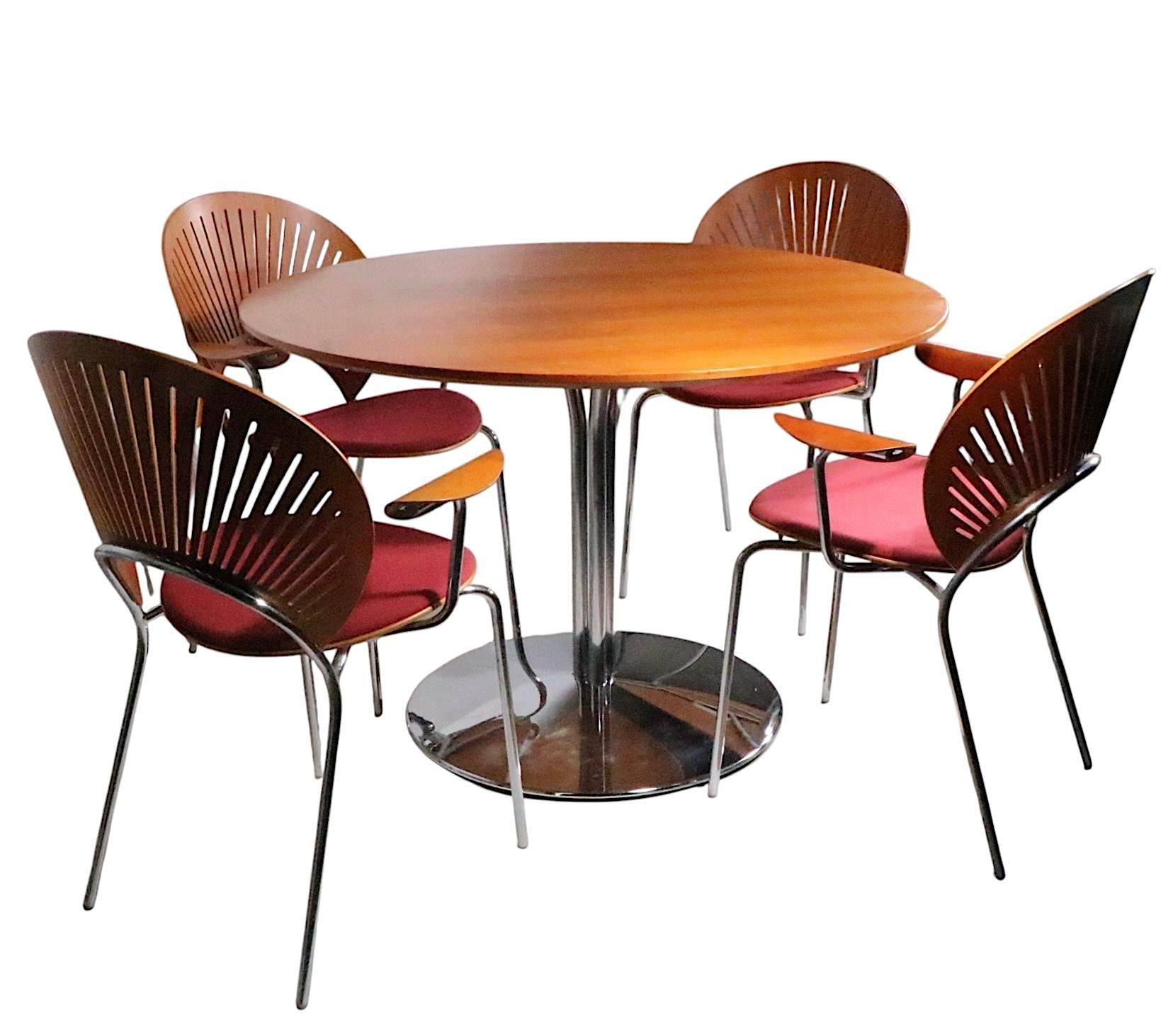 Five Piece Dinette Set with Four Trinidad Chairs and Table by Nanna Ditzel  1993 For Sale 11