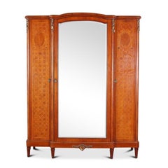 Five Piece French Inlaid Louis XVI Bedroom Suite