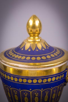 Five-Piece Paris Porcelain Miniature Tea Set, circa 1820