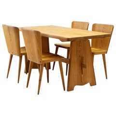 Five-Piece Pine Dining Set by Goran Malmvall for Karl Andersson & Söner, Sweden