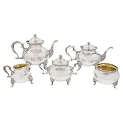 Five-Piece Sterling Silver Coffee & Tea Service by Whiting