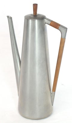 Set da tè e caffè di cinque pezzi in stile Mid-Century Modern di Royal Holland Pewter Teak