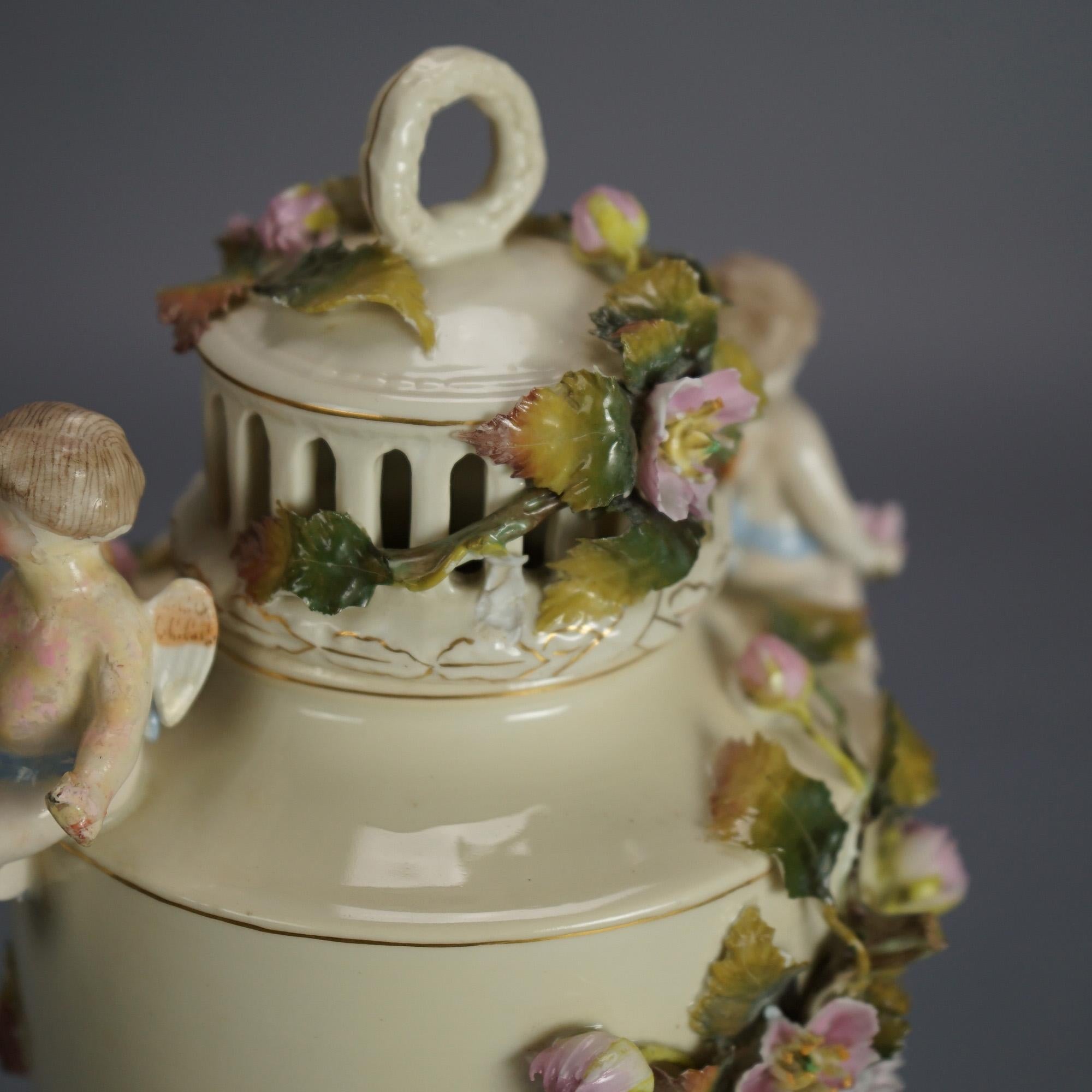 Cinq pièces de porcelaine ancienne allemande/autrichienne C1900 en vente 5