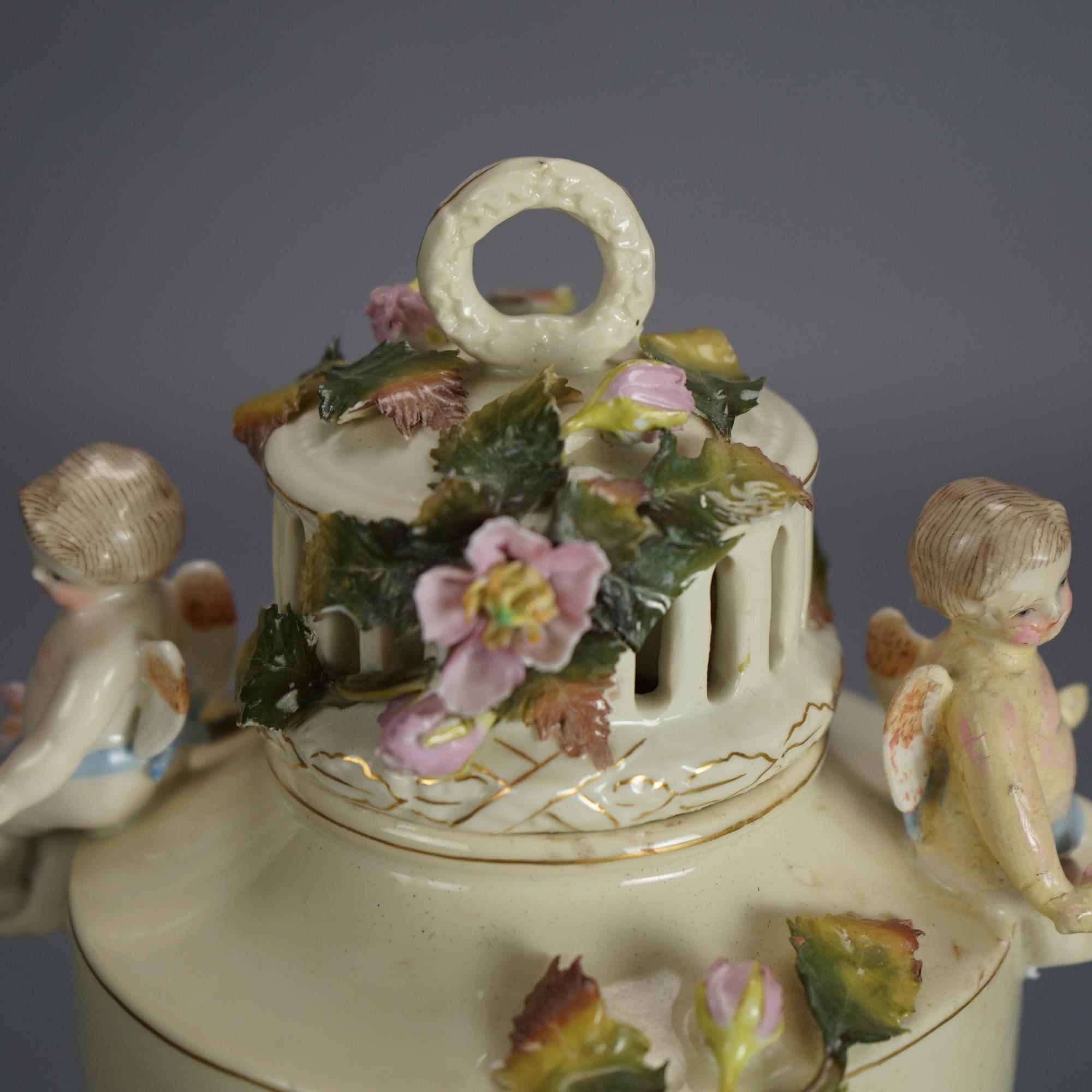 Cinq pièces de porcelaine ancienne allemande/autrichienne C1900 en vente 2