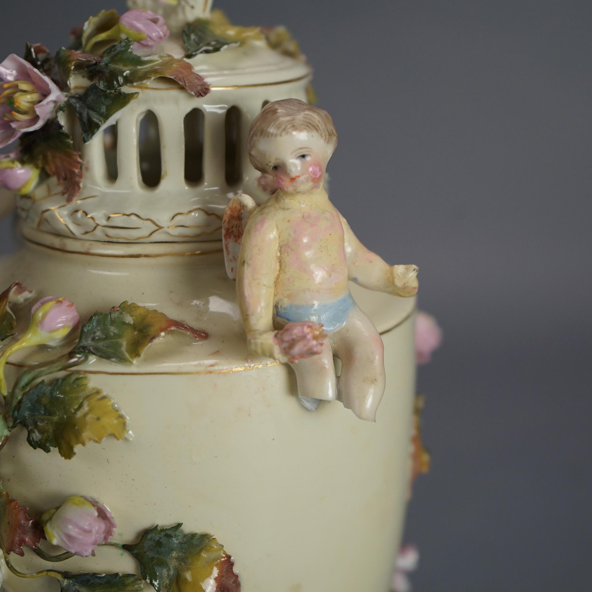 Cinq pièces de porcelaine ancienne allemande/autrichienne C1900 en vente 4