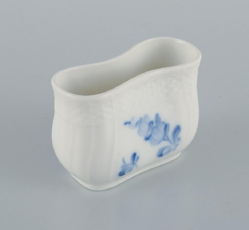 French Five pieces of Royal Copenhagen Blue Flower braided porcelain. For Sale