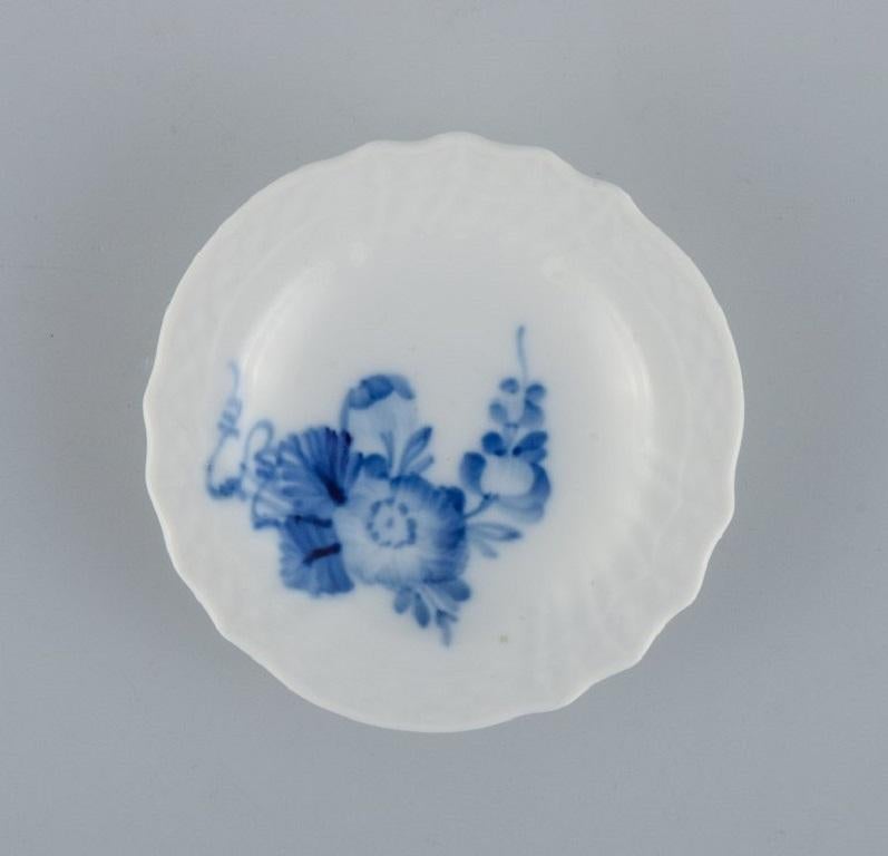 Hand-Painted Five pieces of Royal Copenhagen Blue Flower braided porcelain. For Sale