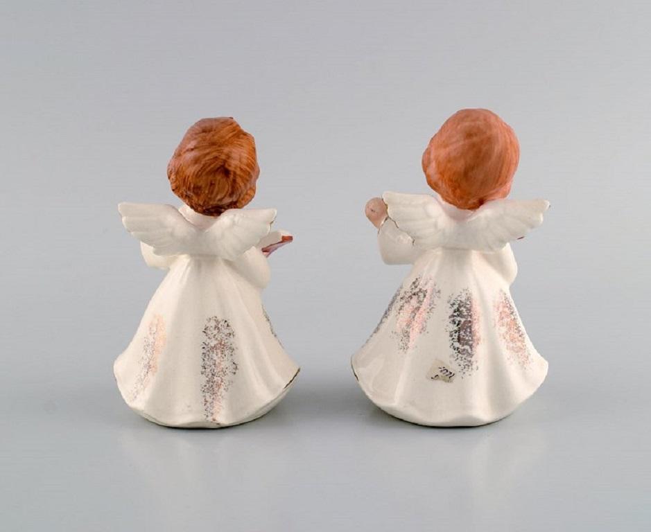 Unknown Five Porcelain Figurines, Angels and Children, 1980s For Sale