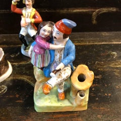 Five Porcelain Inkwells, Naples, Italy, circa 1870