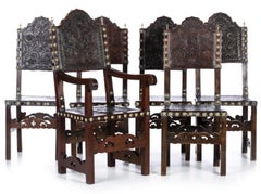 Five Portuguese Chairs and Armchairs 19th Century
