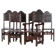 Five Portuguese Chairs and Armchairs 19th Century