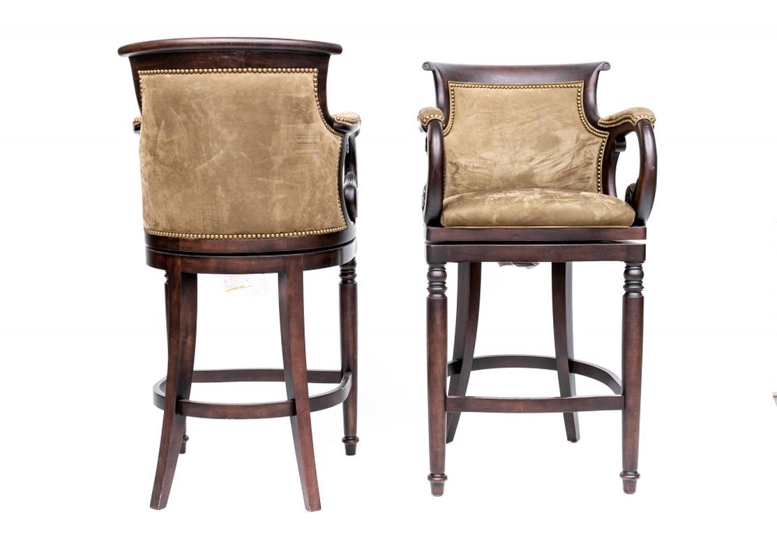 Five Quality Hancock & Moore Swivel Bar Stools 1
