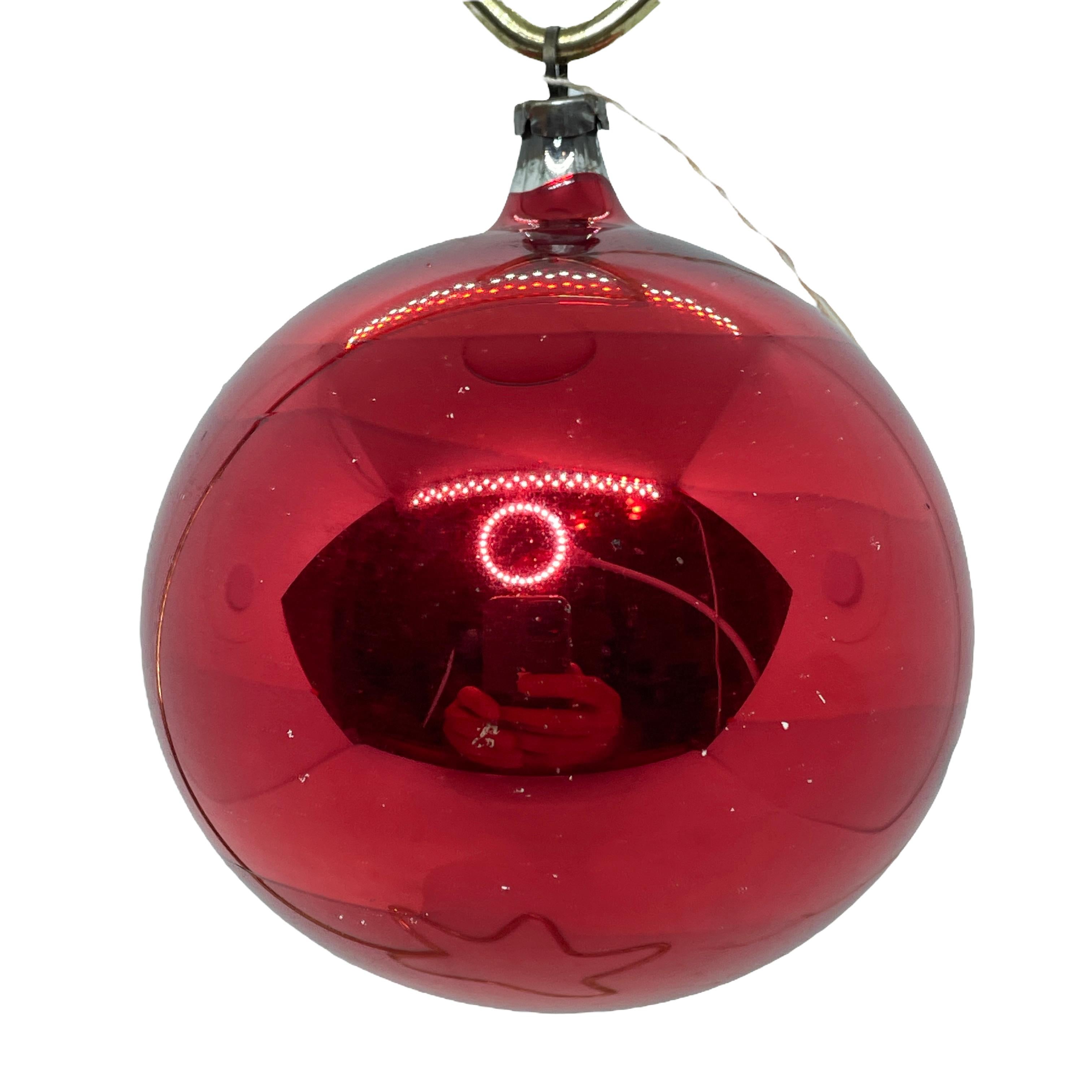 large glass christmas ornaments