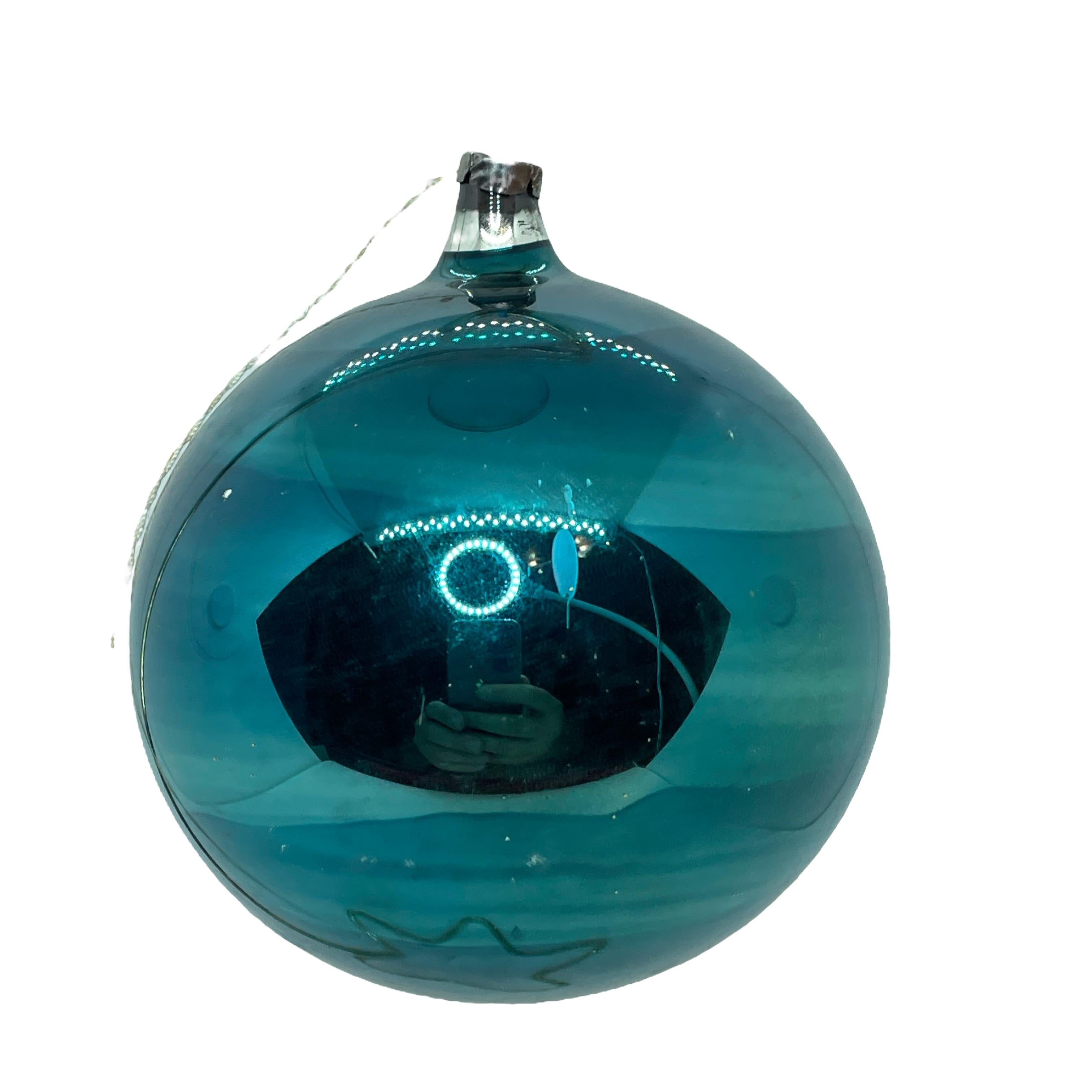 Five Rare large Glass Ball Christmas Ornaments Vintage German 1930s
