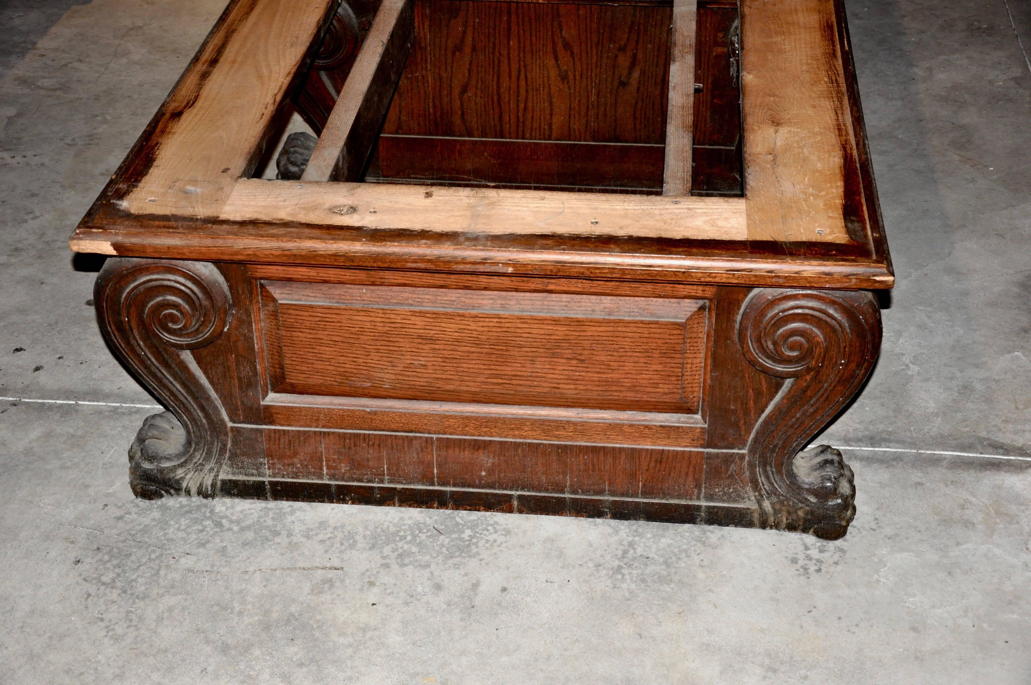 Carved Five Renaissance Revival Double Benches, Boston Public Library, 19th Century