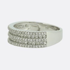 Five-Row Diamond Ring