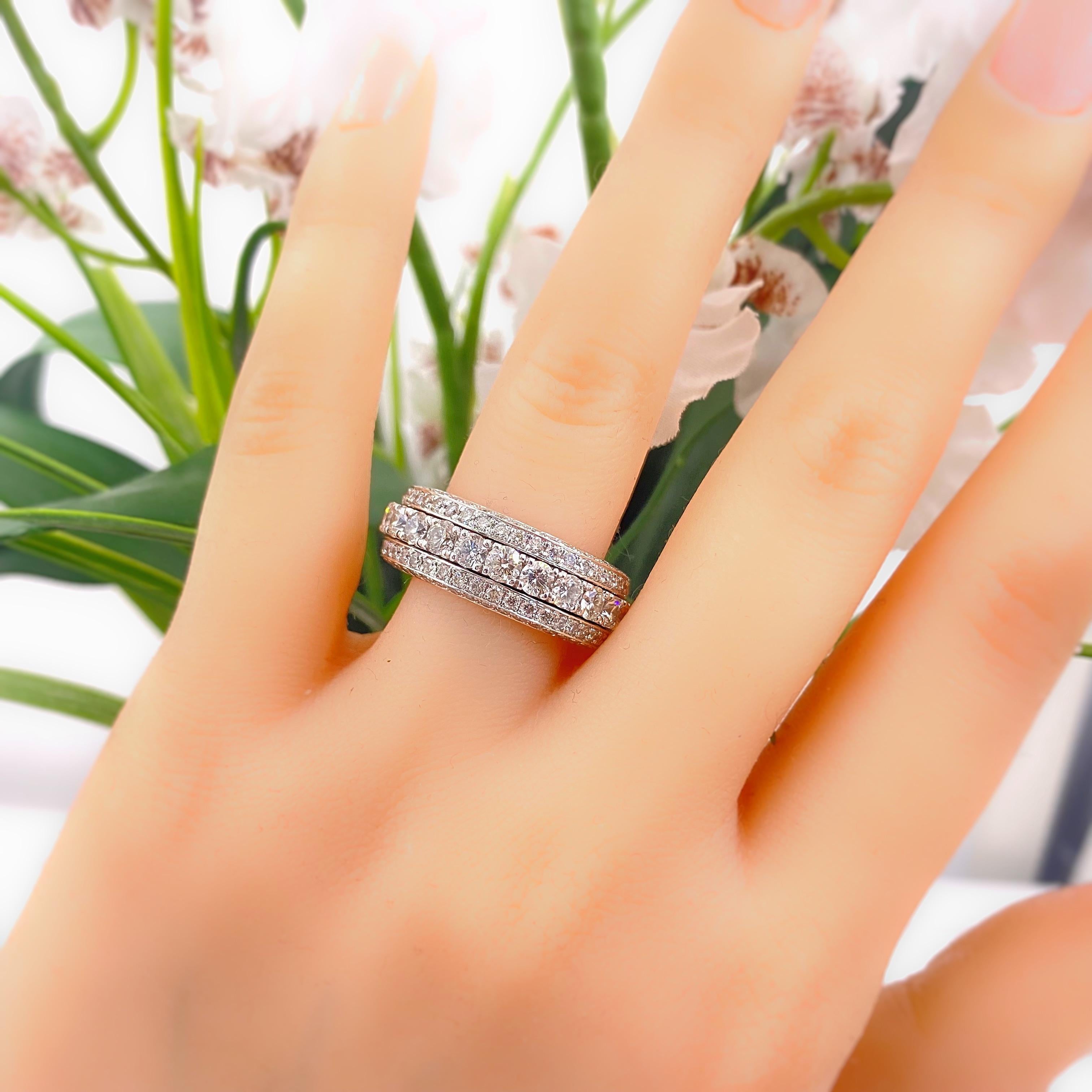 diamond spinning ring