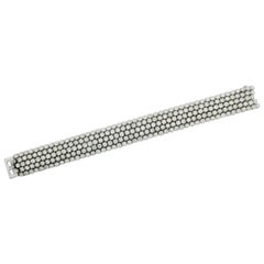 Five-Row Diamond Tennis Bracelet in 18 Karat 15.00 Carat Petite Size