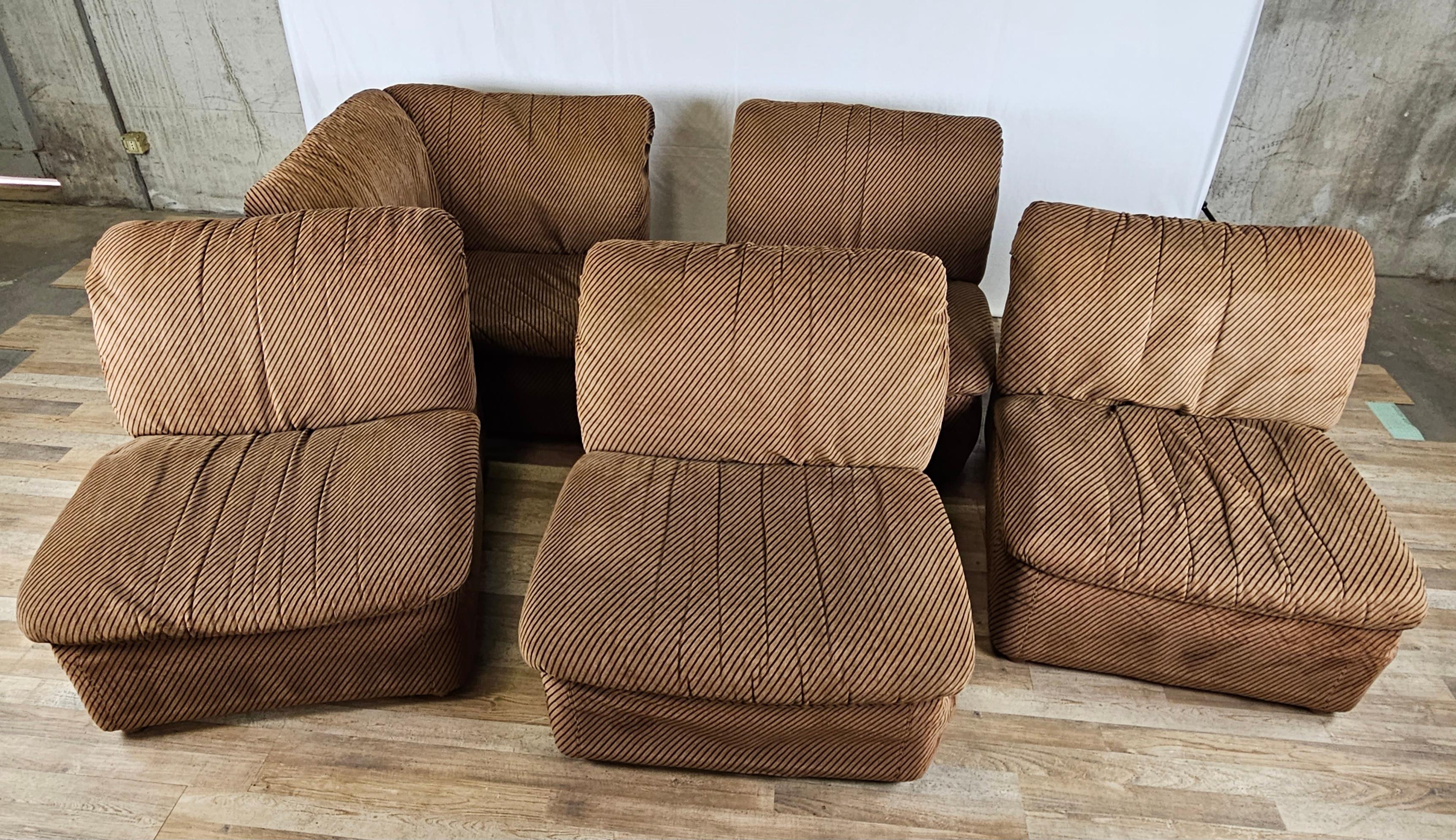 brown cord couch