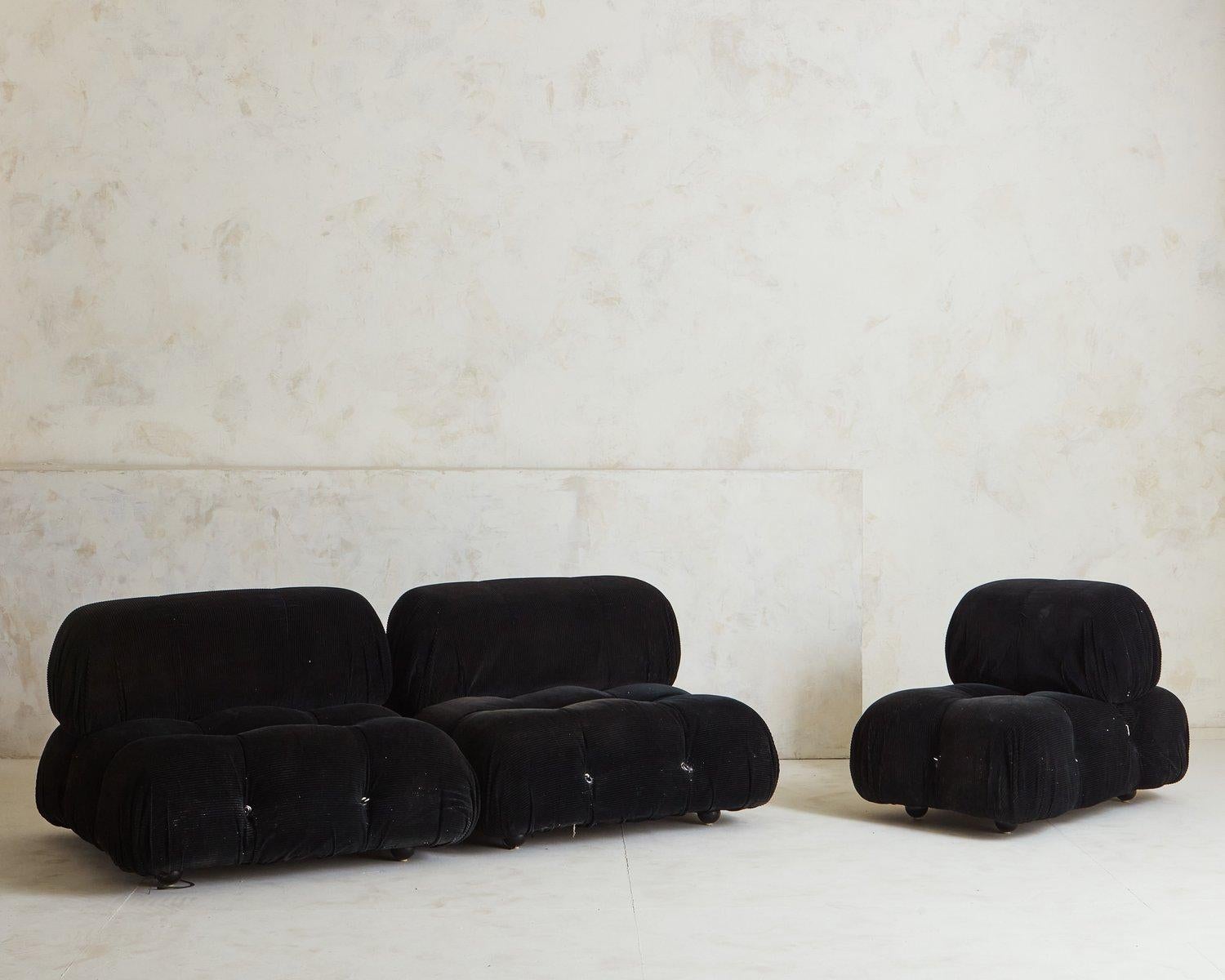 Mid-Century Modern Five Section Camaleonda Sofa by Mario Bellini for B&b Italia, 1970s