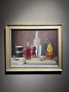 Nature morte aux cinq sens, collection de peintures à l'huile originales sur panneau