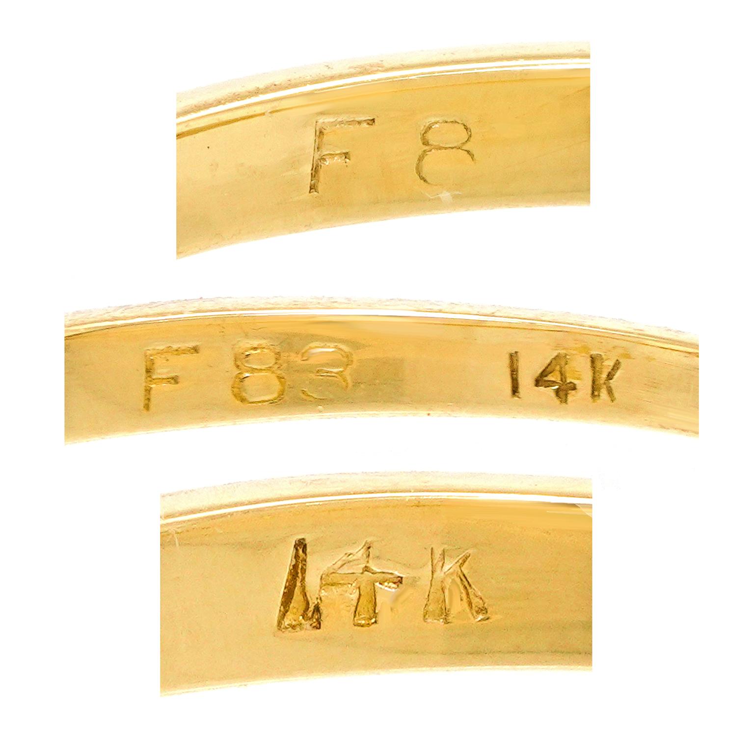 Five Sixties Stacking Rings Diamond Sapphire Ruby… - image 4